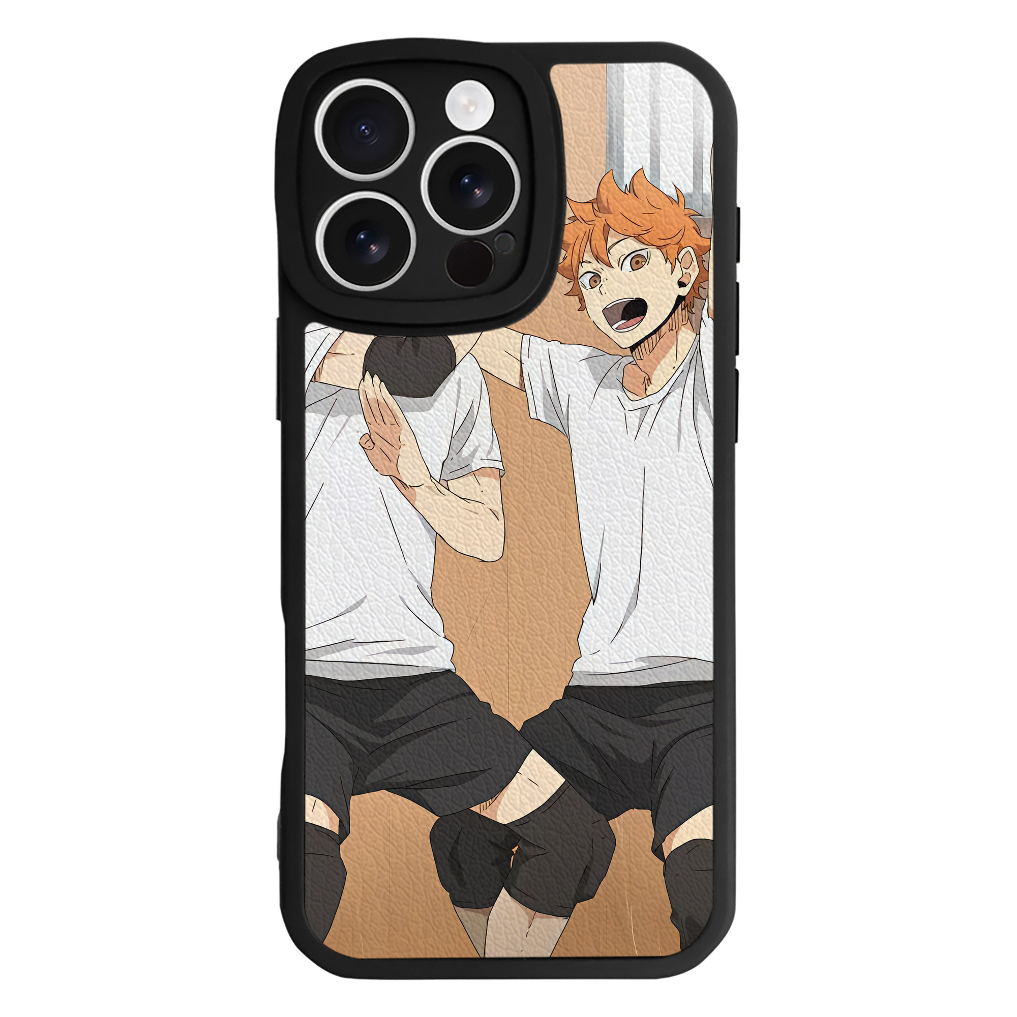 （画像用） ハイキュー!! Haikyu!! 【iPhone 16シリーズ対応】シリコンスマホケース（レザー調） 材質：シリコン
